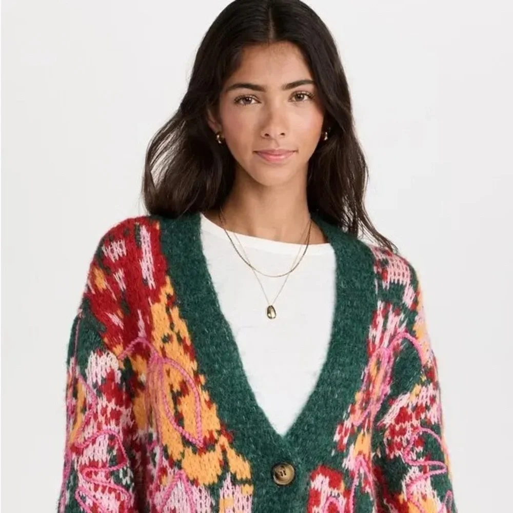 Free people Alexis Floral Cardigan size small - Picture 4 of 7